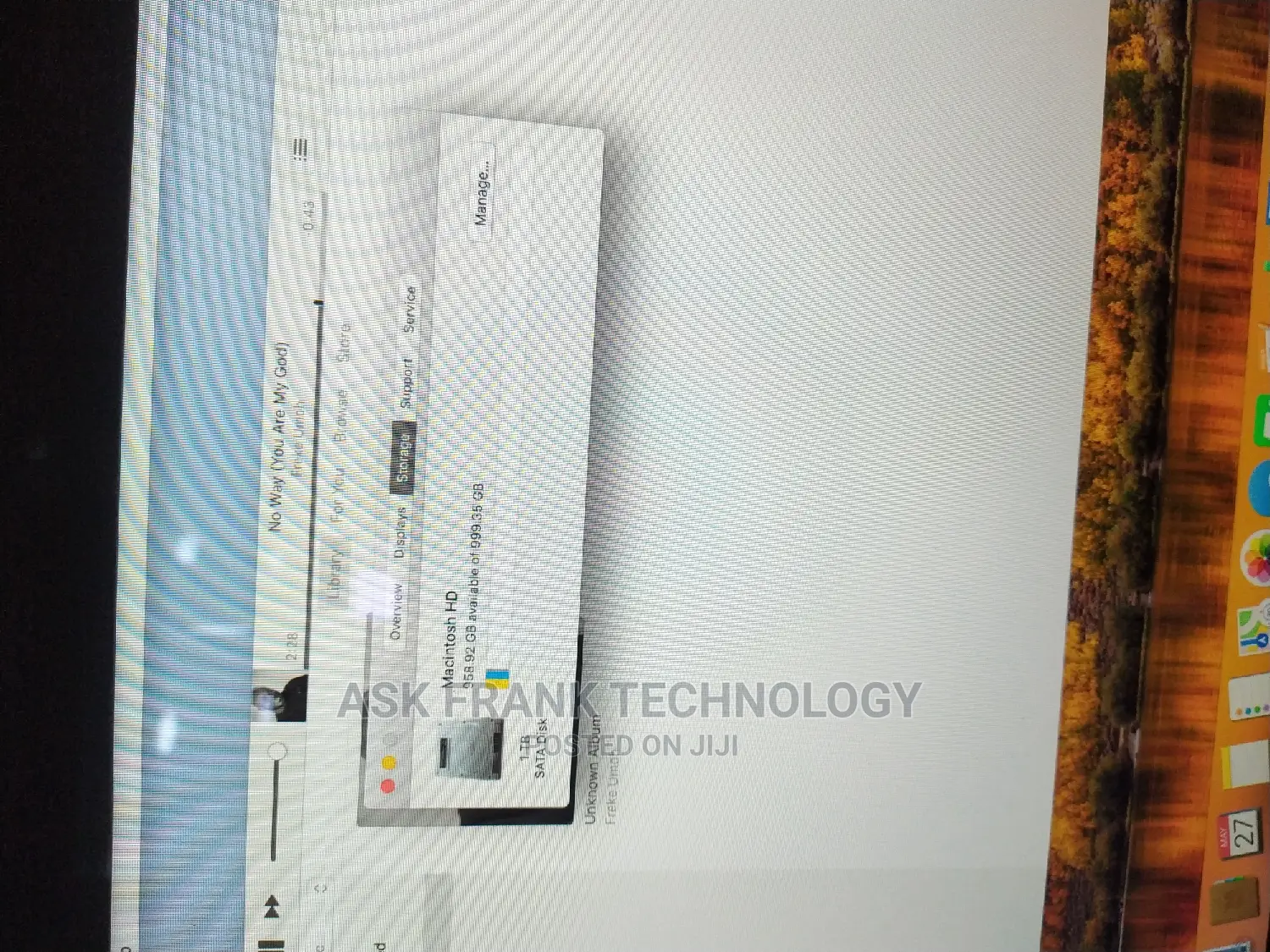 Desktop Computer Apple iMac 8GB Intel Core I5 HDD 500GB