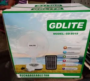 Electric/Solar Rechargeable Fan