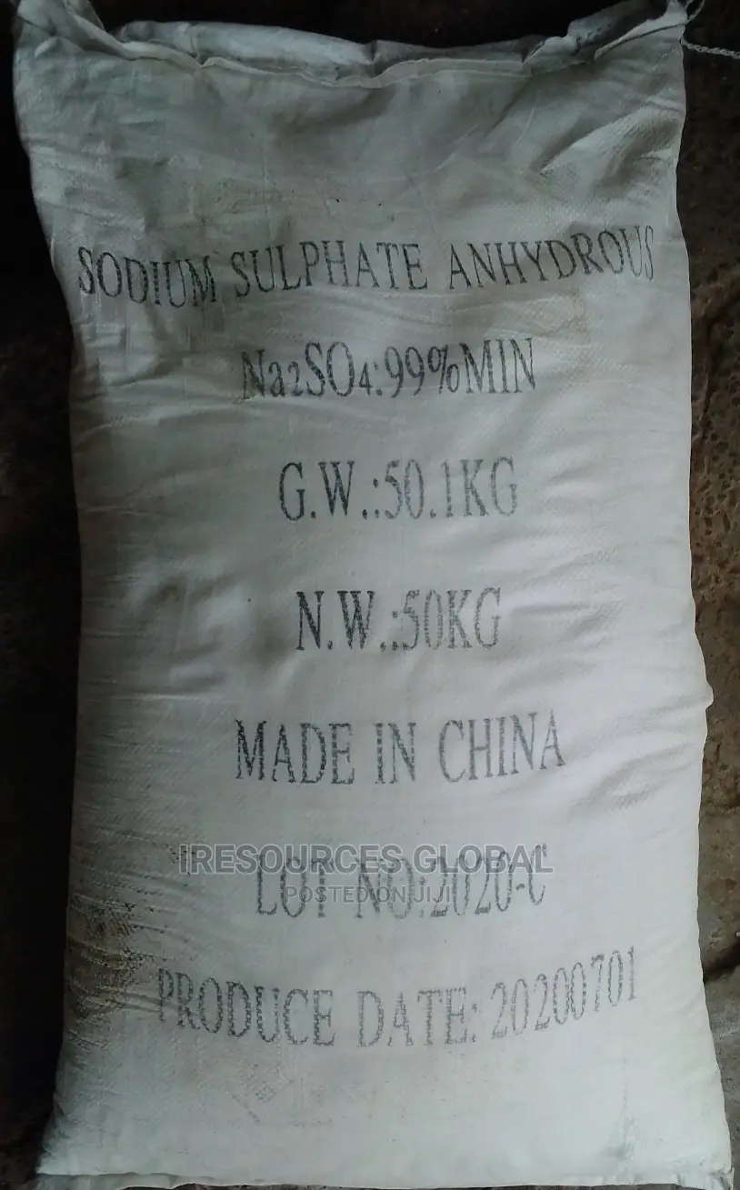 Sodium Sulphate Anhydrous 99% Min 50kg Bag
