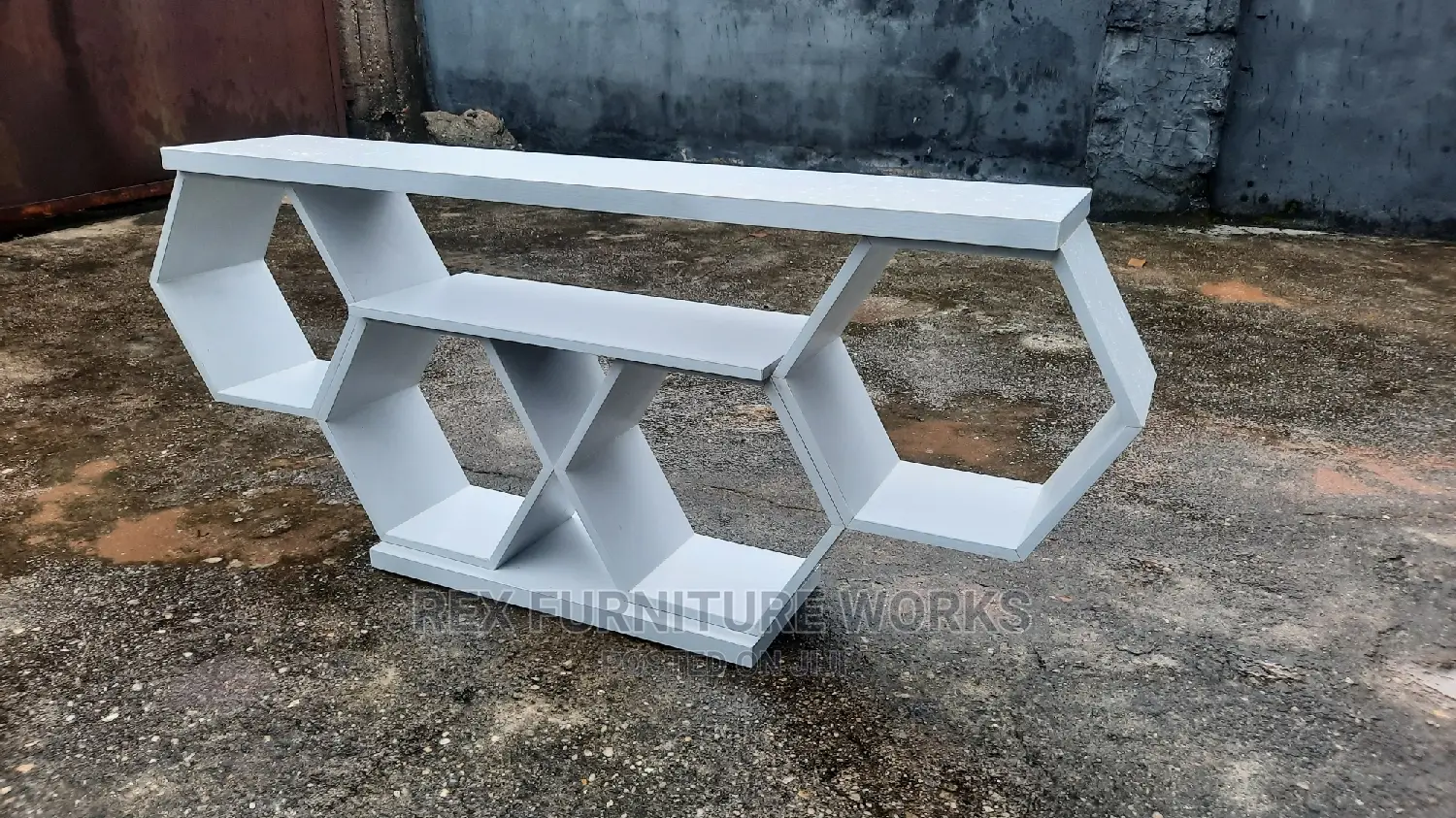 Hexagonal Tv Unit