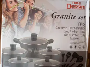 16 Pieces Granite Set (Non Stick Cookware)