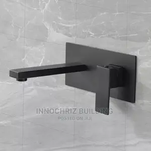 Black Conduit Basin Mixer Tap