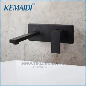 Black Conduit Basin Mixer Tap