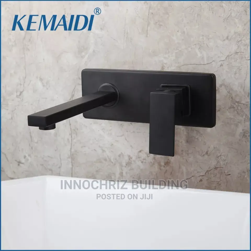 Black Conduit Basin Mixer Tap
