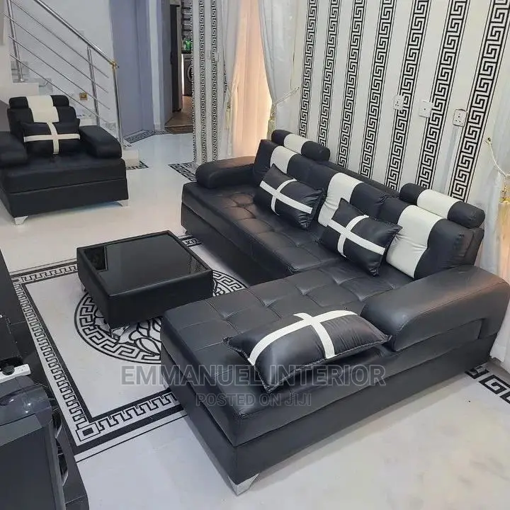 A Standard Leather Sofa