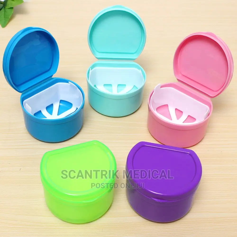 Denture Storage Box Teeth Care Case Dental Tray