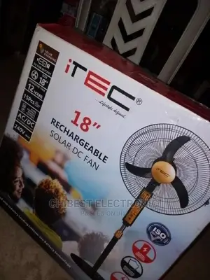 ITEC Rechargeable Solar Fan