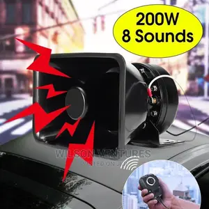 8 Sound Siren With Amplifier for Ambulance Suv Car