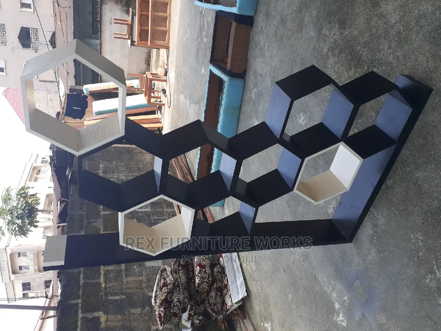 Hexagonal Tv Unit