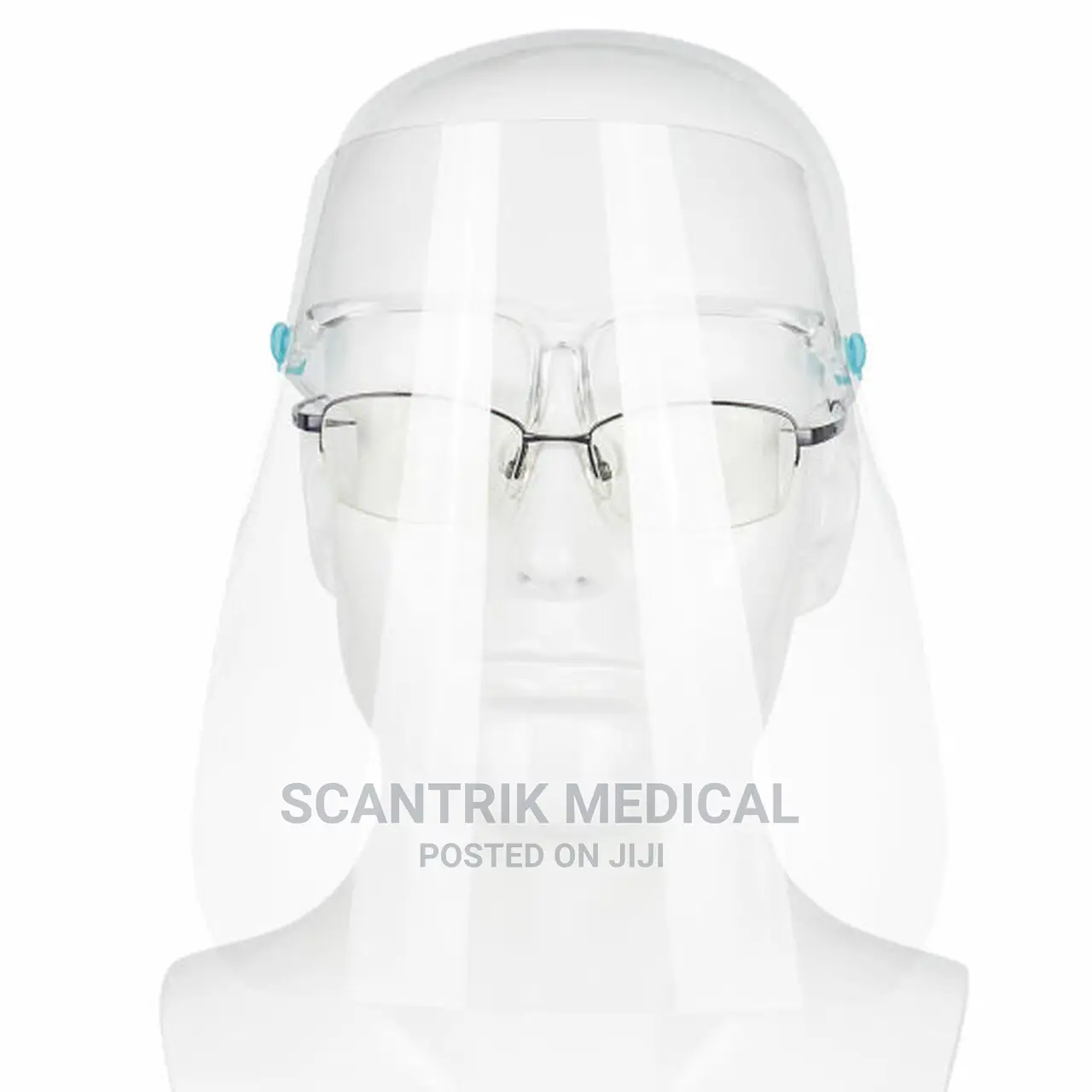 Face Shield With Glass Frame Transparent