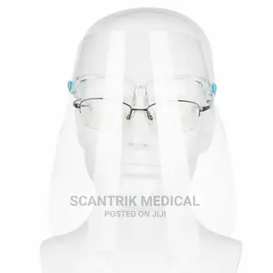 Face Shield With Glass Frame Transparent
