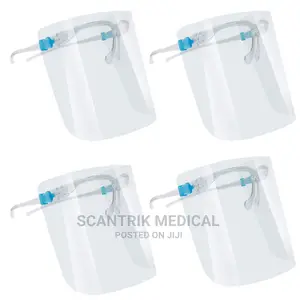 Medical Face Shield With Glass Frame Transparent