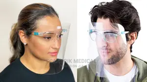 Face Shield Glass Frame Transparent