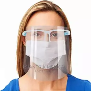 Face Shield With Goggles Transparent Safety Plastic for Home