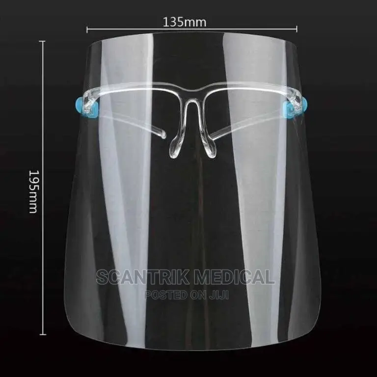 Face Shield Wearing Glasses Frame Transparent Safety Goggle
