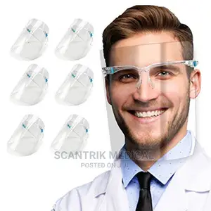Face Shield With Glasses Frame Portable