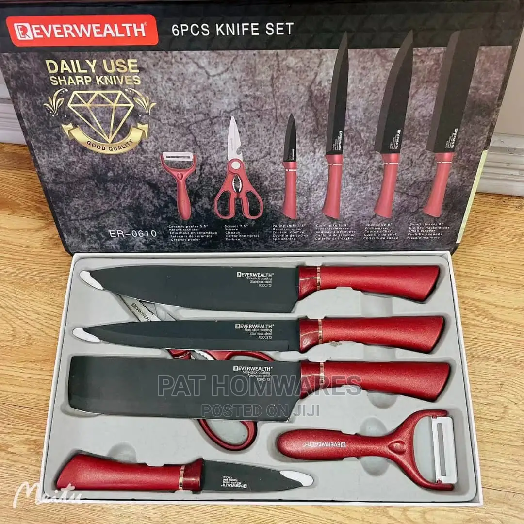 Everrich 6pcs Knife Set Comparises