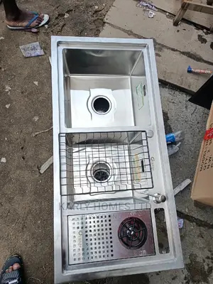 England Handmade Kitchen Sink With Glass Cup Rinser