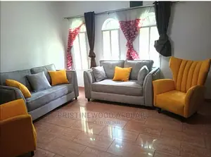 Luxury 7 Seater Living Room Fabric Made Sofa Chair.
