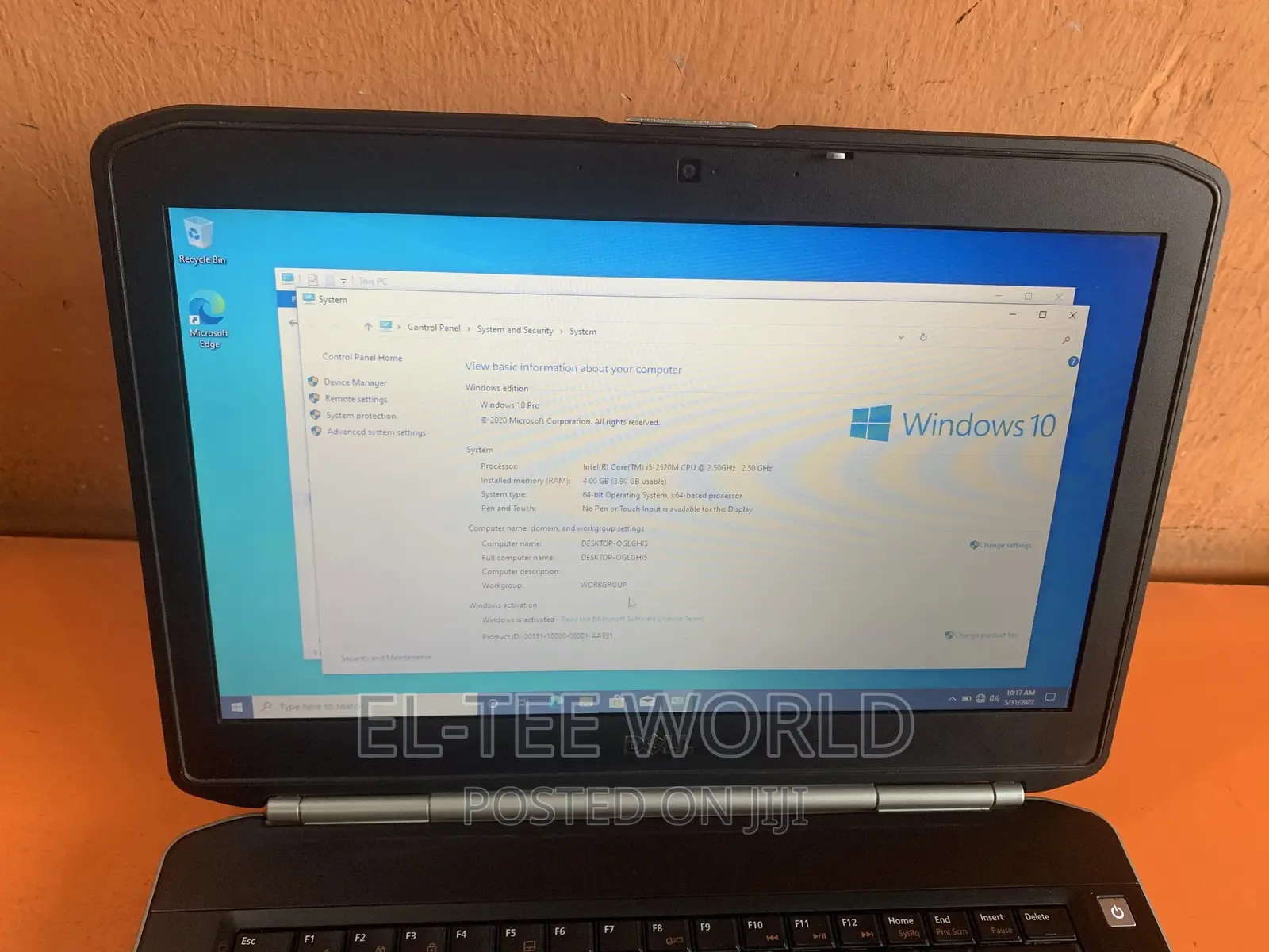 Laptop Dell Latitude E5420 4GB Intel Core I5 HDD 320GB