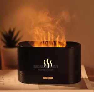 New Simulation Large Fog Flame Humidifier Atmosphere Lamp