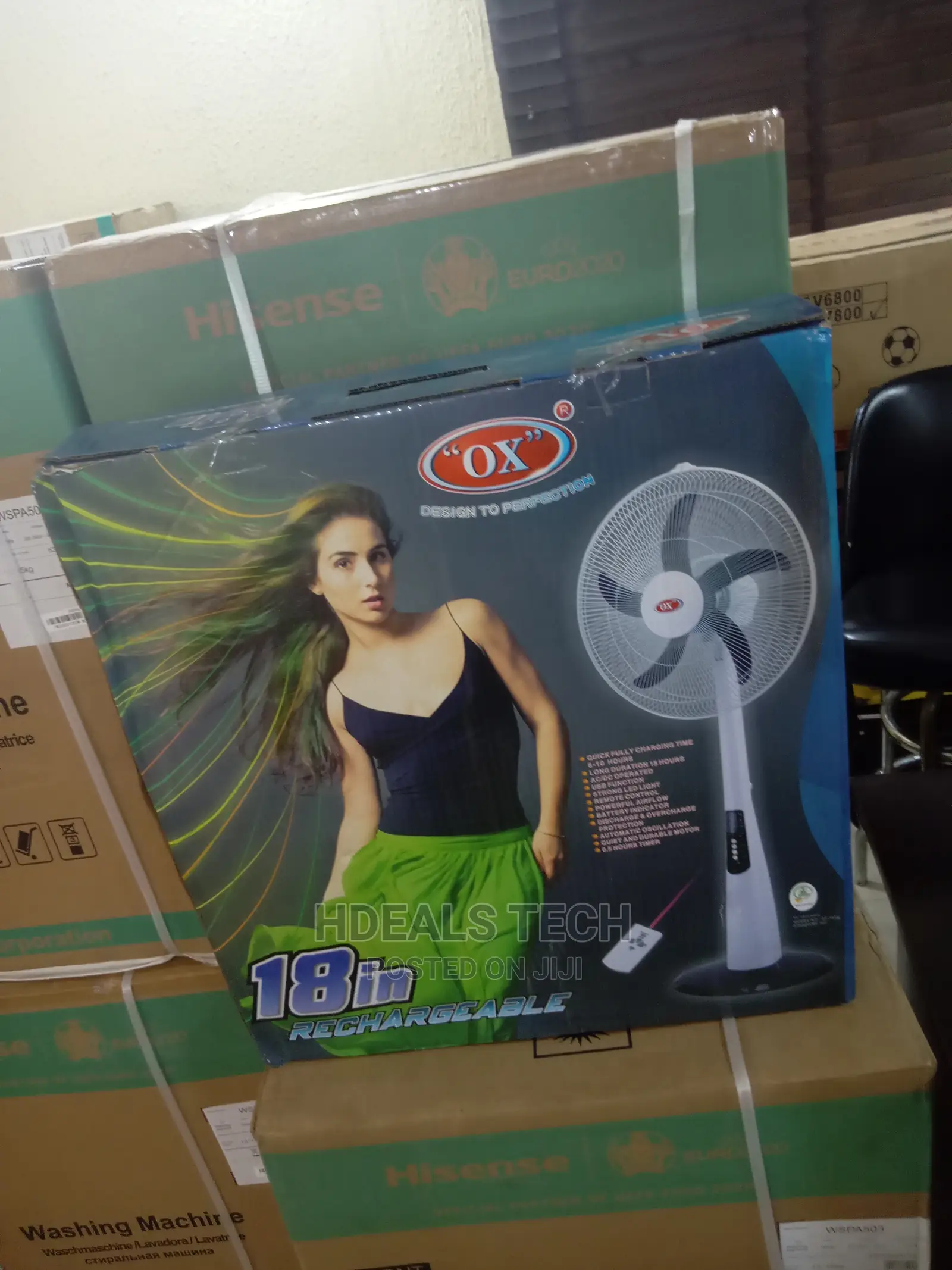 Ox Rechargeable Standing Fan
