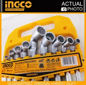 Ingco L-Angled Socket Wrench 9pcs/Set Laswt0901 Iht