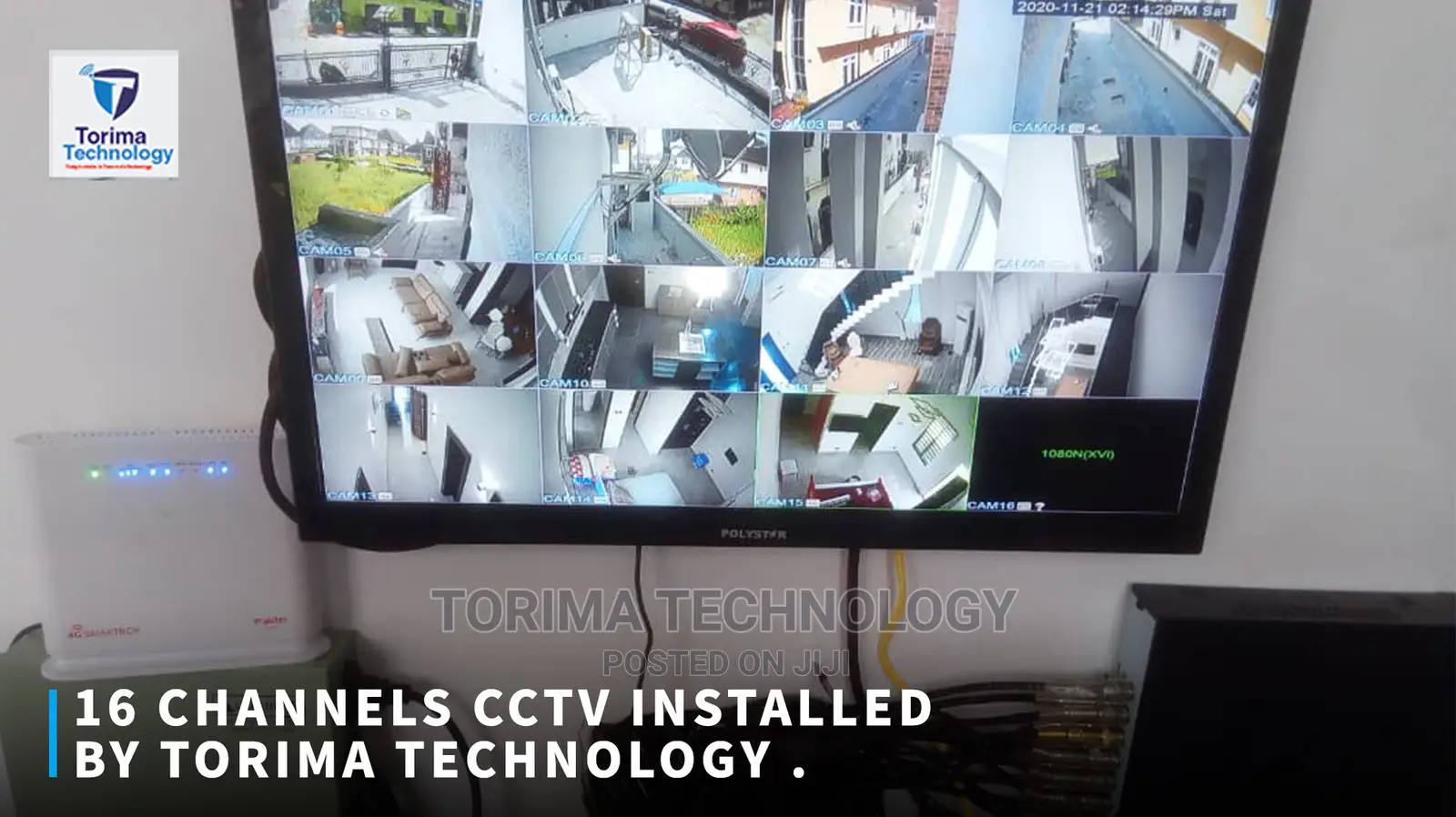 16-Channel Video Surveillance System