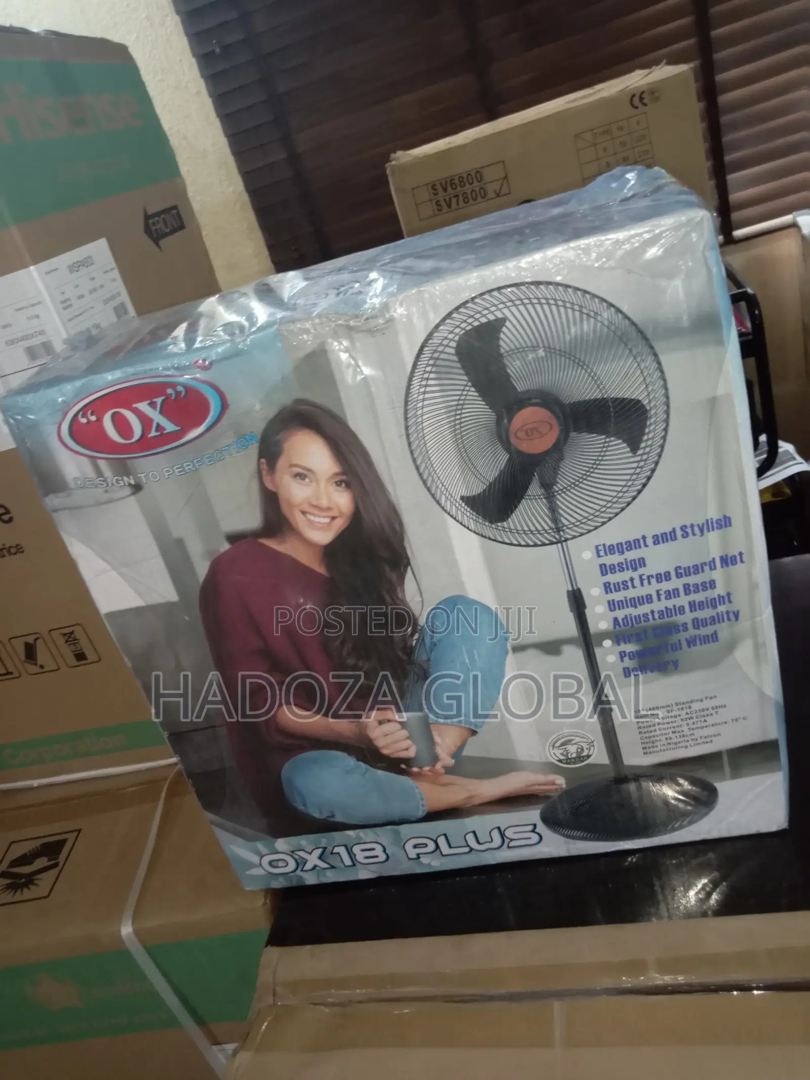 OX 18'' Inch Non Rechargeable Standing Fan