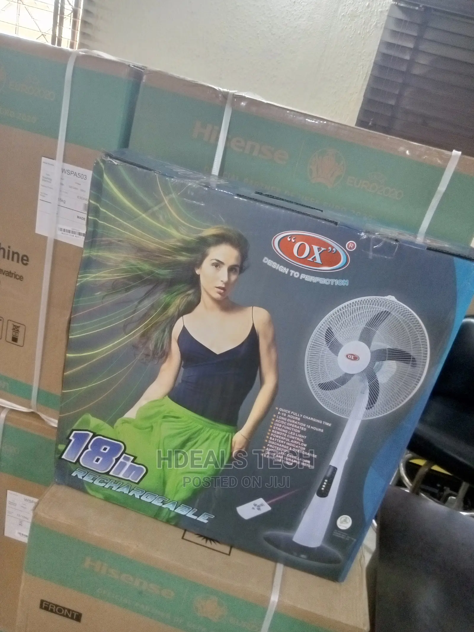 OX Rechargeable Standing Fan