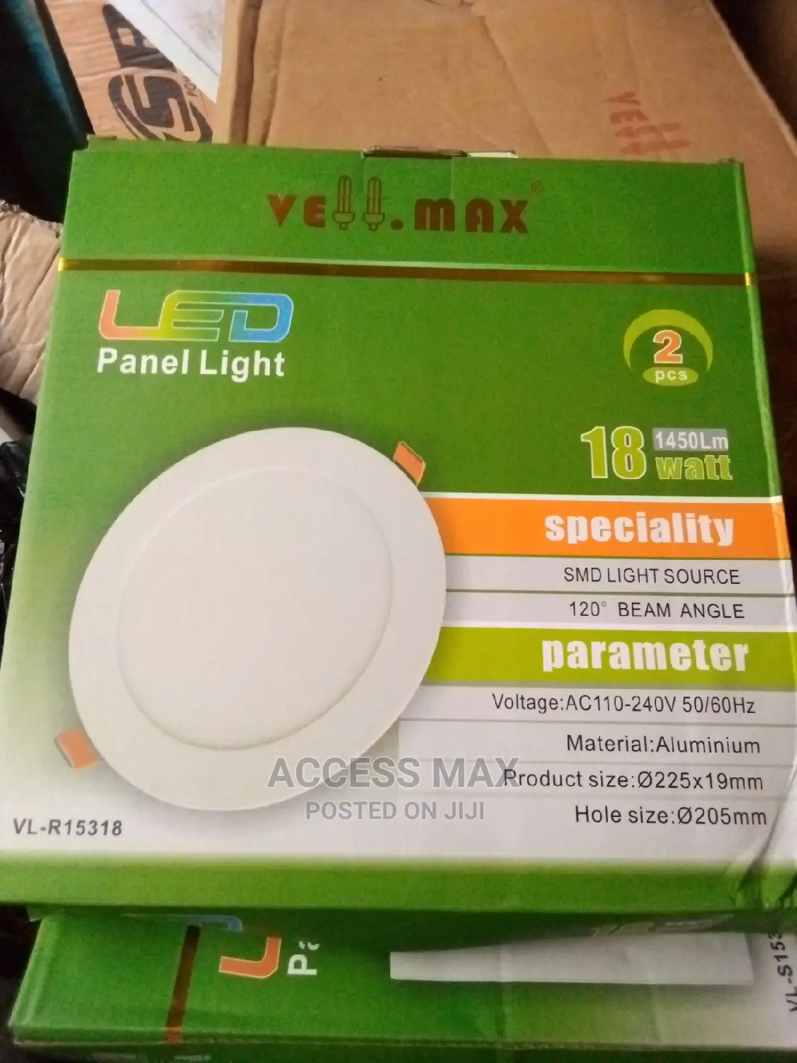 18watt LED Panel Light Pop. (Vellmax Product