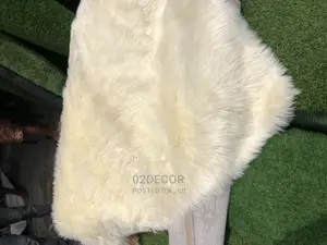 Plain Cream Soft Fur Rugs 4/6 and 5/7