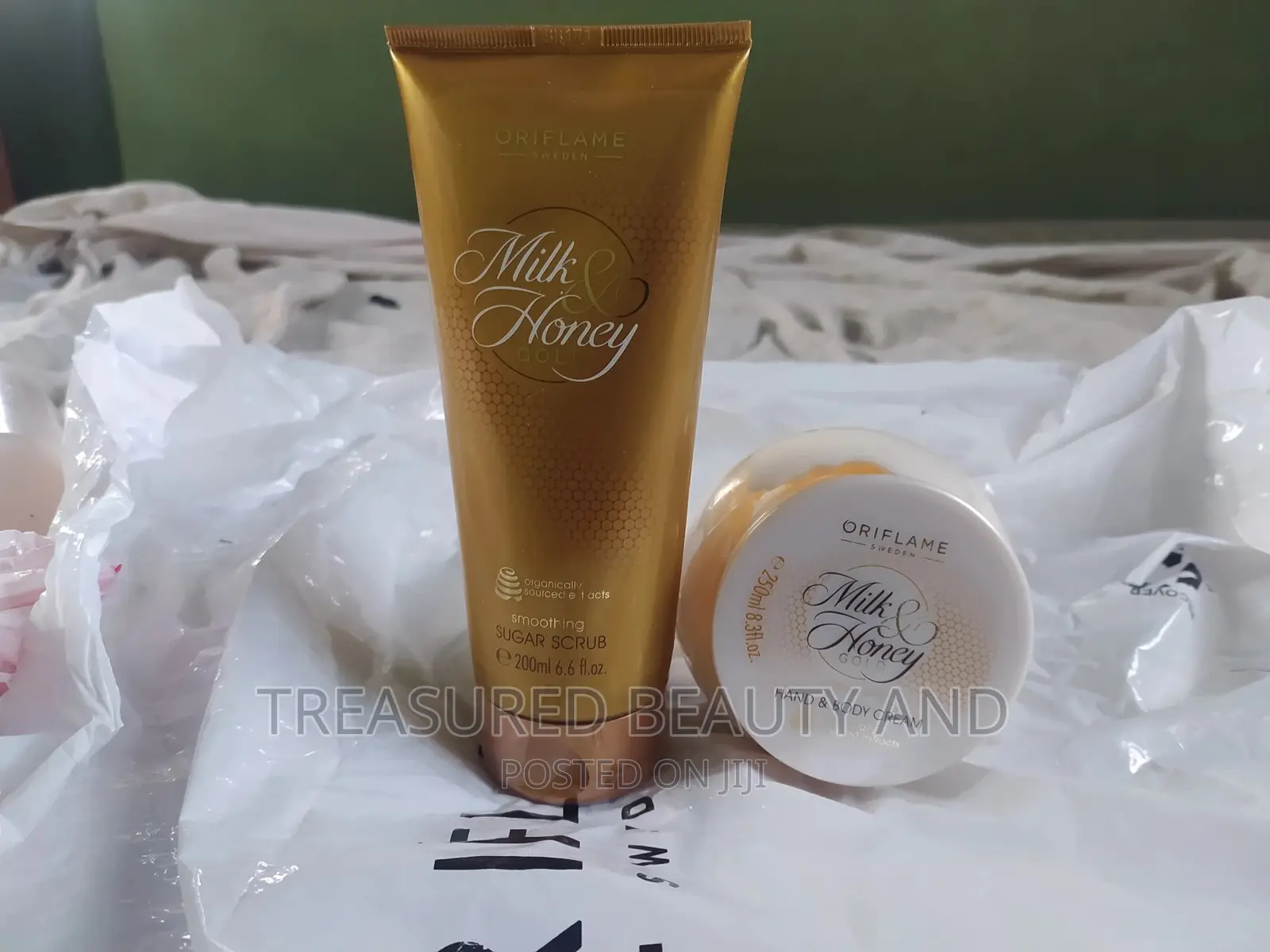 Milk And Honey Scrub And Cream.