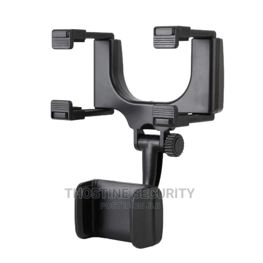 Car Rear View Mirror Mount With Phone Holder