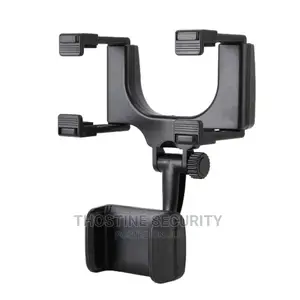 Car Rear View Mirror Mount With Phone Holder