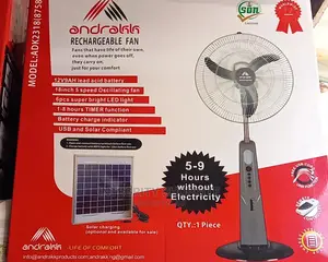 Andrakk 18 Inch Rechargeable Fan With Remote-adk2318