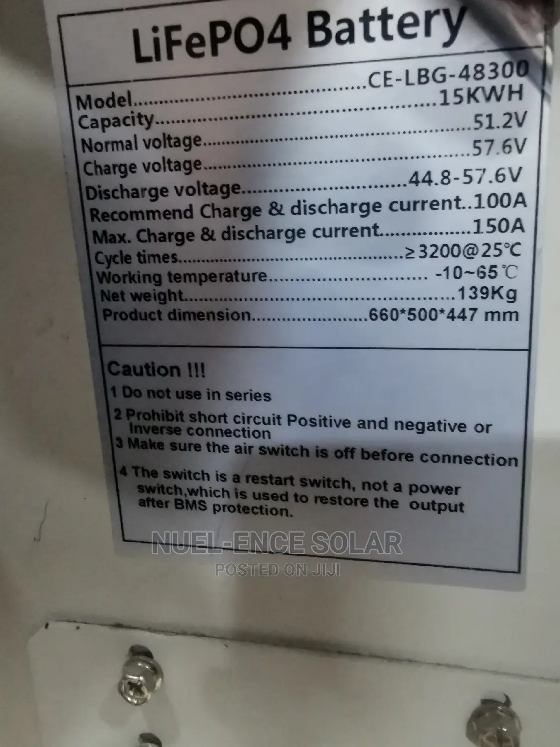 15kwh 48v Chevron Lithium Battery