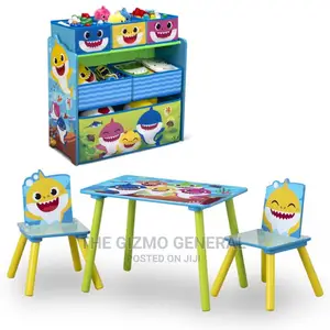 Baby Shark 4-Piece Playroom Set- Includes Table and 2 Chairs