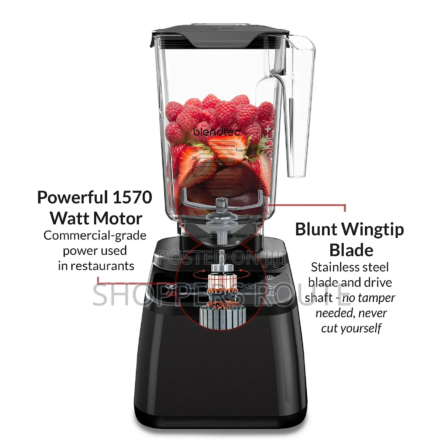 Blendtec Designer 650 With Wildside+ Jar GO Travel Bottle