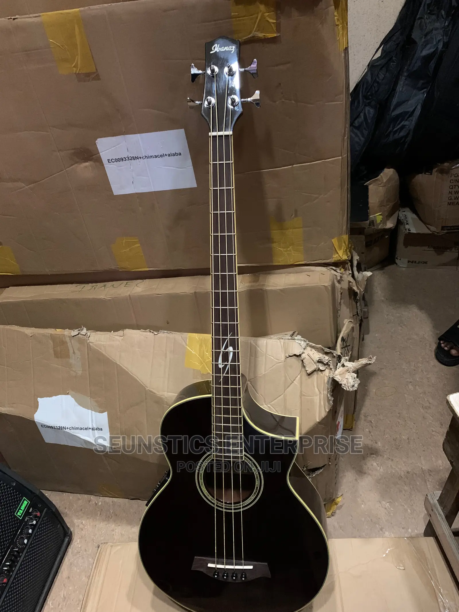 Quality Ibanez Four String Electro Acoustic Guitar