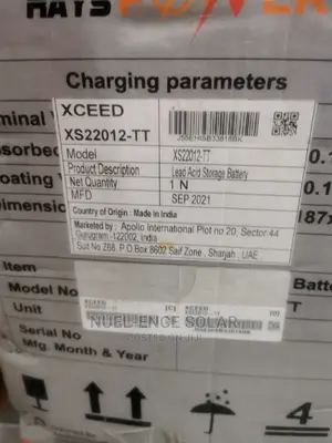 12v 220ah Xceed Tubular Battery