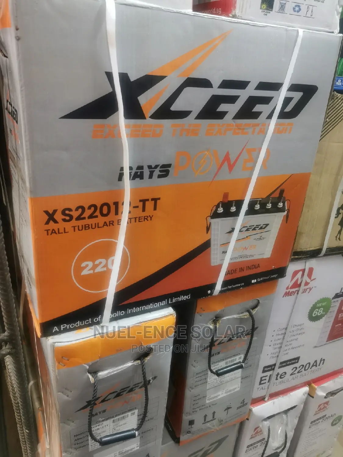 12v 220ah Xceed Tubular Battery