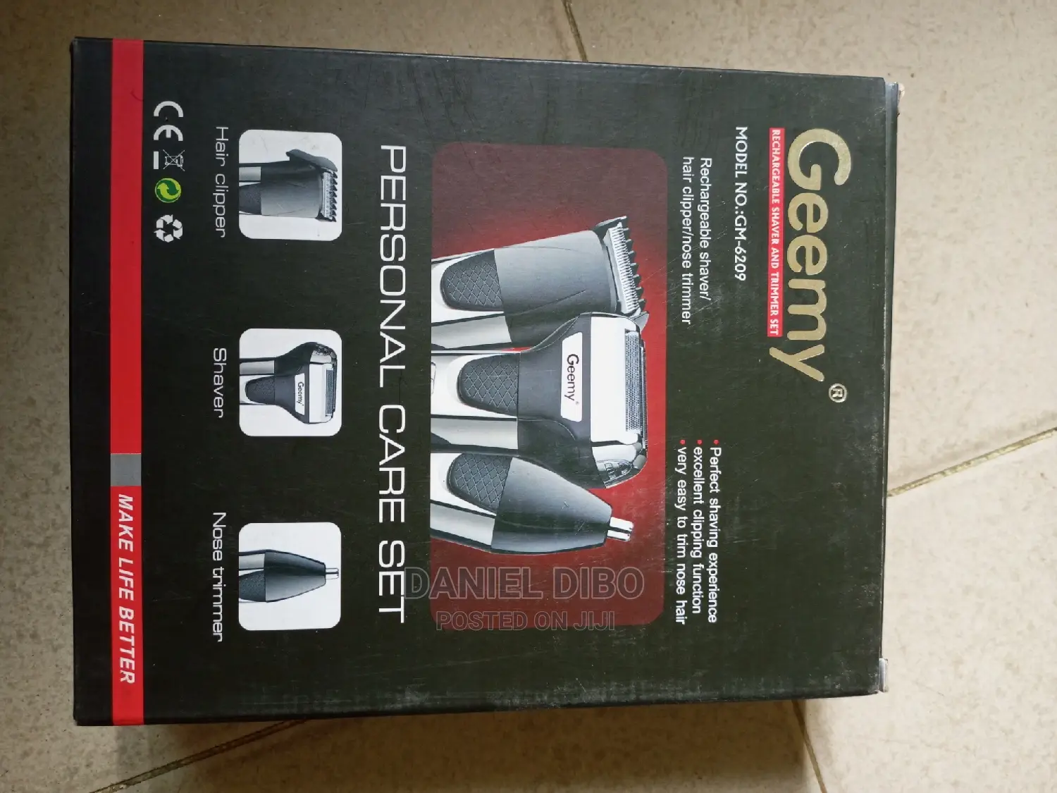Geemy Rechargeable Shaver And Trimmer Set