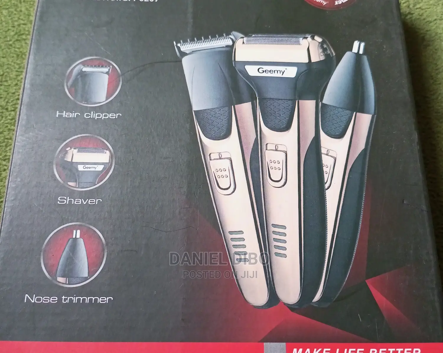 Geemy Rechargeable Shaver And Trimmer Set