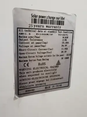 360w Monocrystalline Sunflex Panels