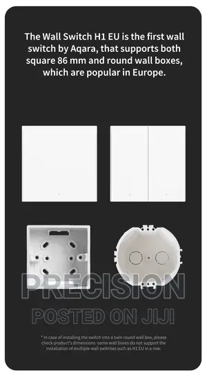 Aqara Smart Wall Switch H1 (No Neutral, Single Rocker))