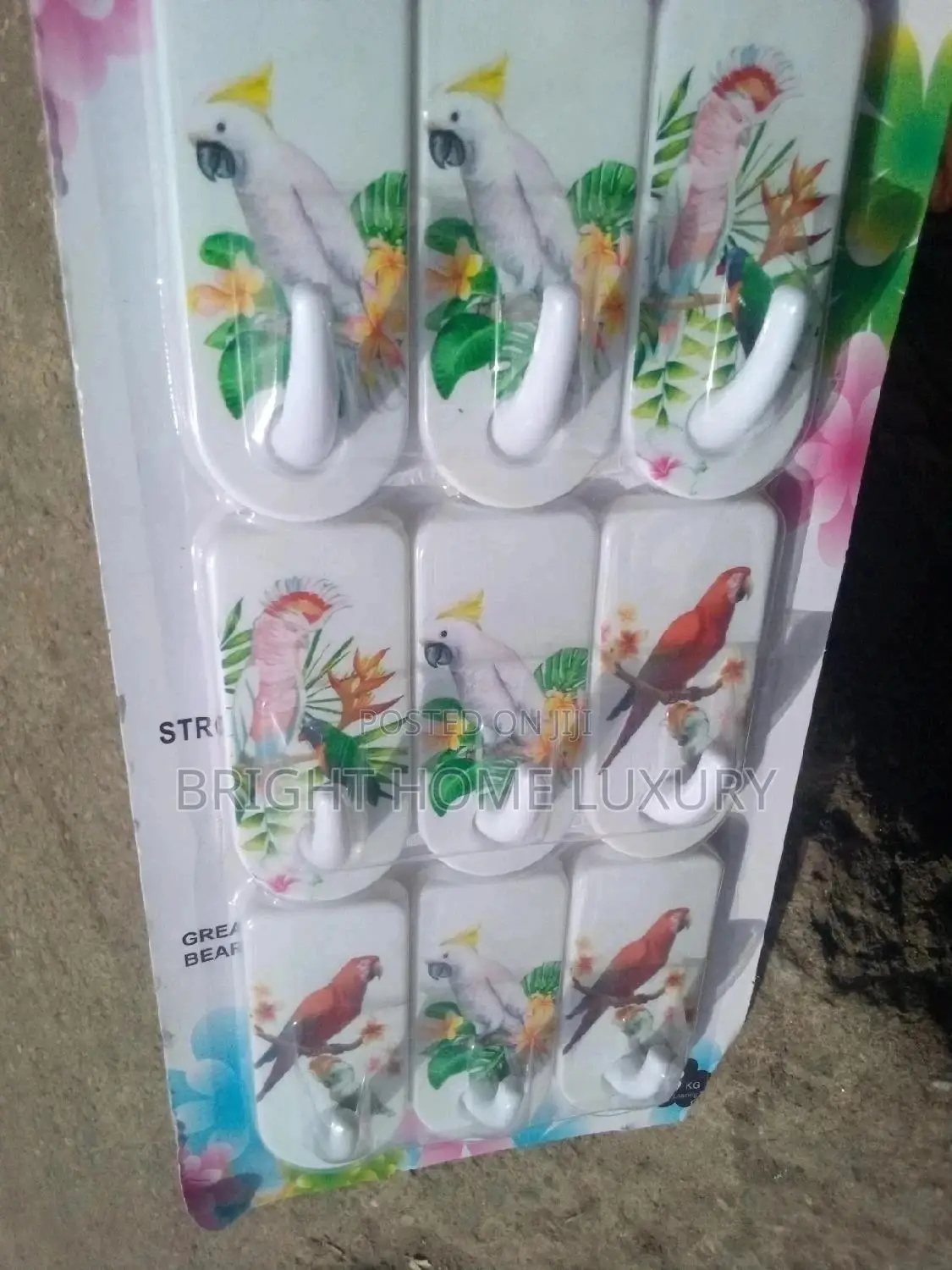 9pcs Sticky Wall Mount Hook