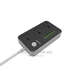 LDNIO Power Strip With 6 USB Port 3 Extension Socket Adapter