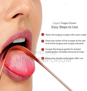 Pure Copper Tongue Scrapper Give You a Clean Fresh Breath