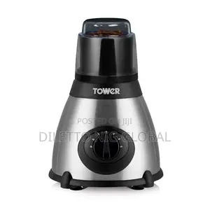Tower Glass Jar Blender With Grinder, Stainless Steel